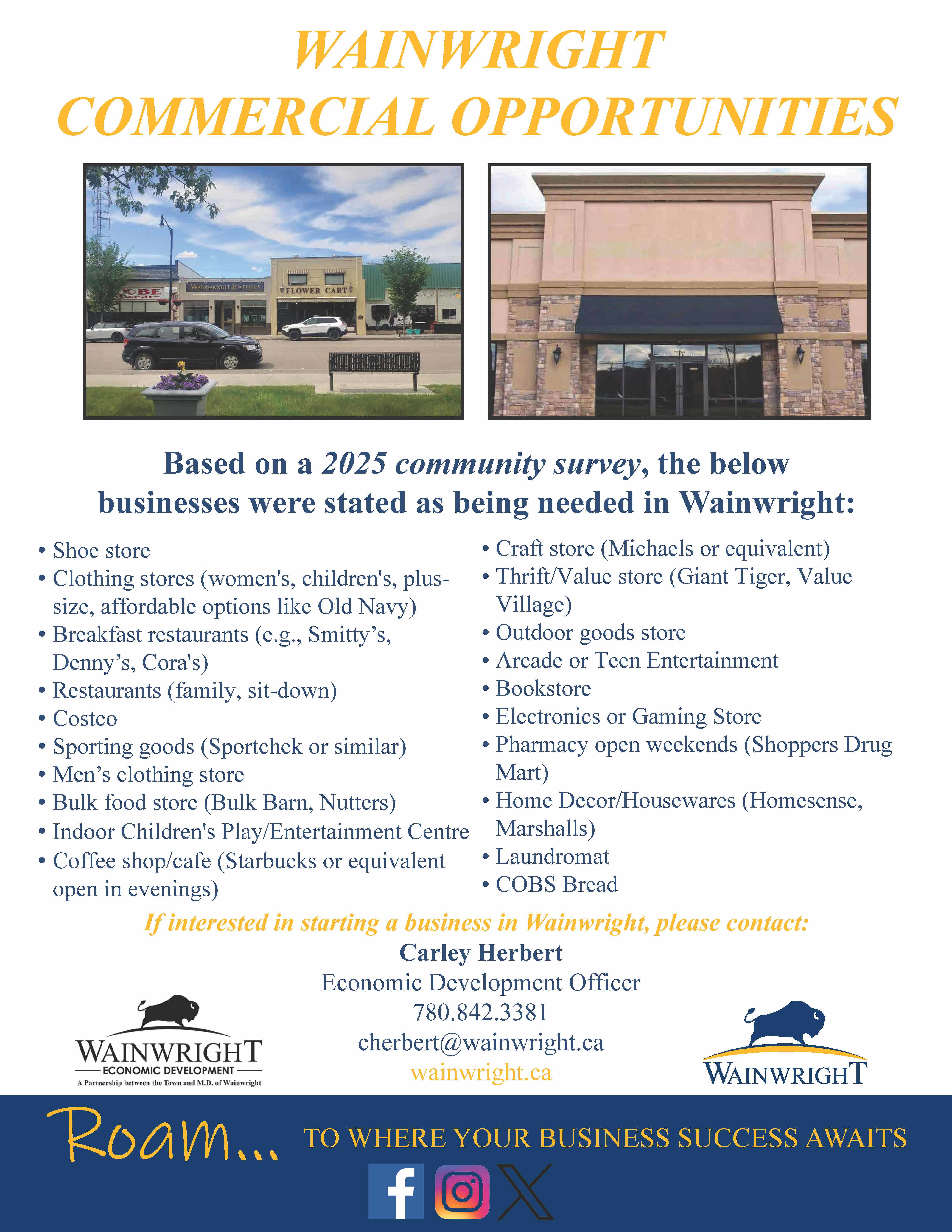 2023 Economic Development Survey Poster