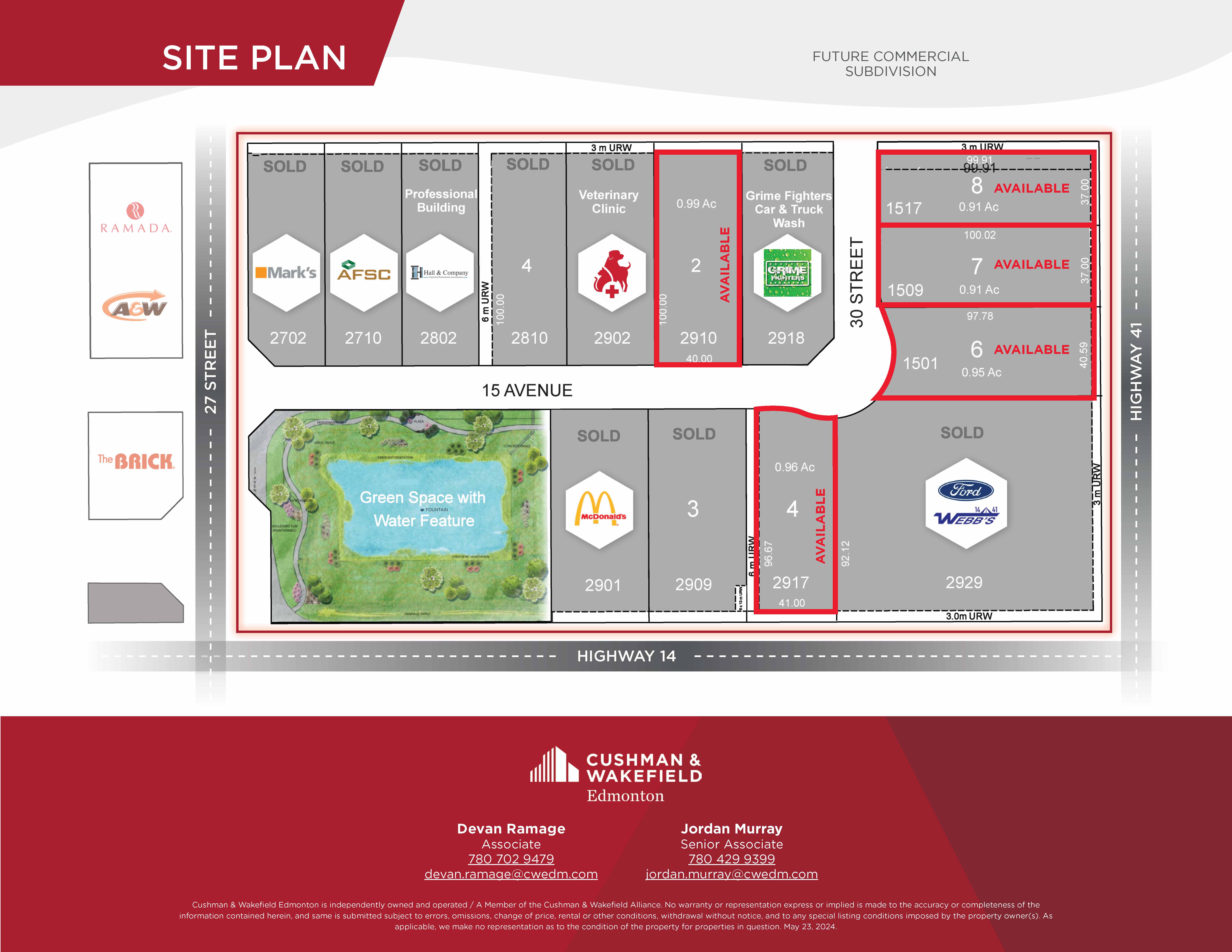 14-41 Common Highway Commercial Lots for Sale