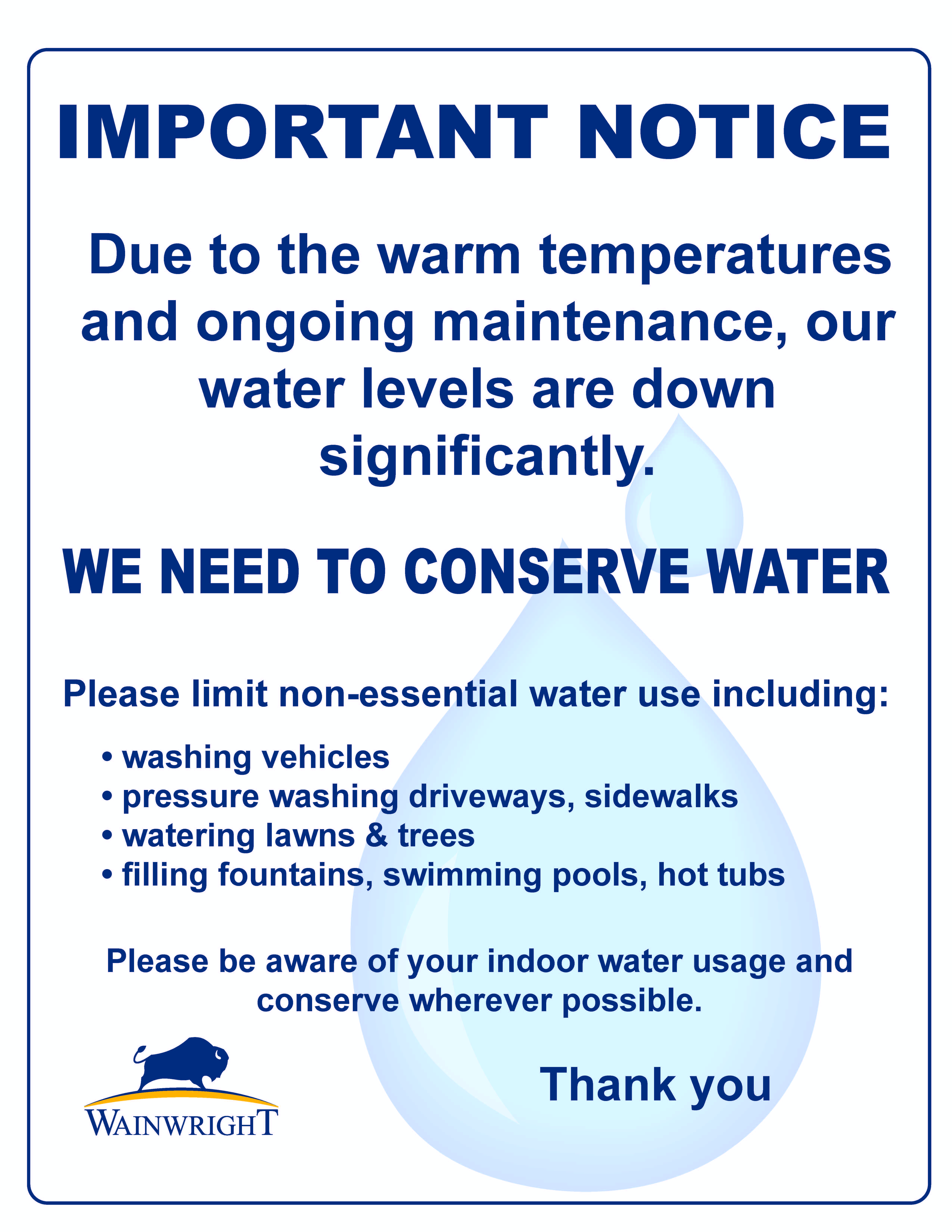 Image of Please Conserve Water!